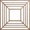 Ekena Millwork Raven Wood Fretwork Pierced Ceiling Medallion, Walnut, 24"OD x 8 3/4"ID x 1/4"T CMWP24X24X0250RAWA - alternate 1